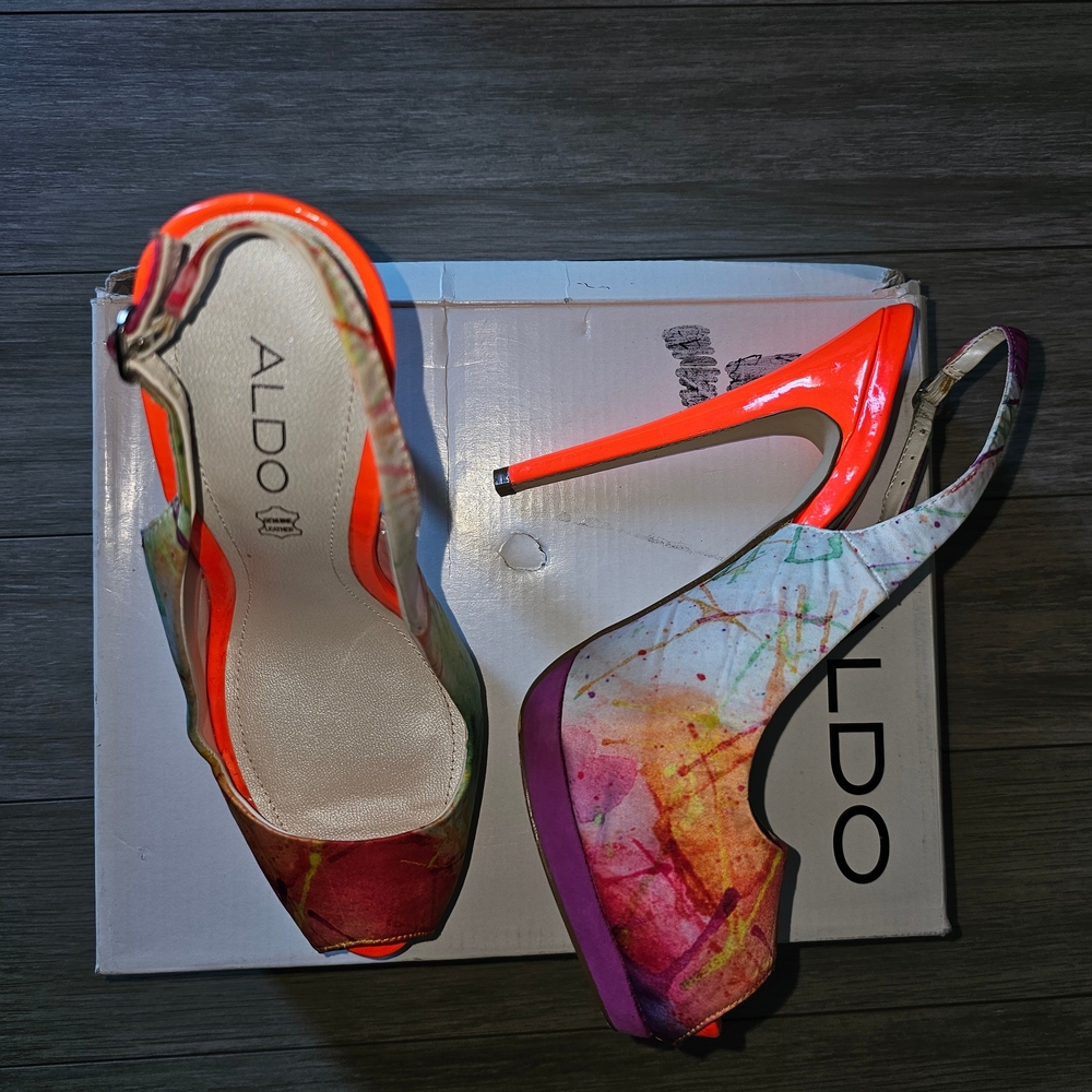 ALDO Women's Multicolor Platform High Heels